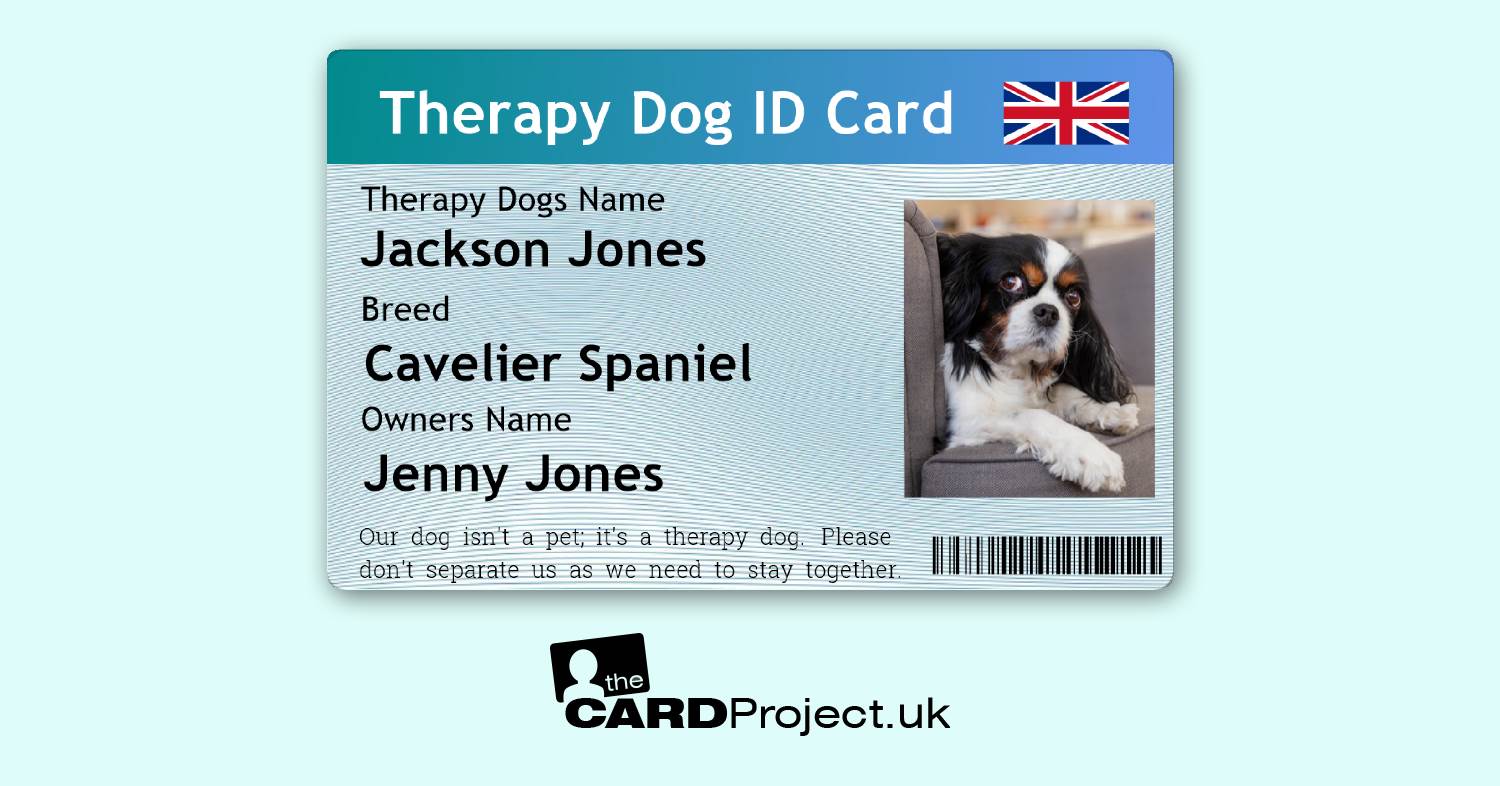 Therapy Dog Identification Card (FRONT)